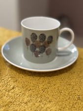 Susie Cooper Sponging Harlequin Coffee Cups And Saucer X 4 With 2 Extra Saucers