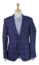 J. Hilburn Blue Plaid Cotton