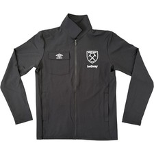 Umbro West Ham United Zip Jacket Black Polyester Size M