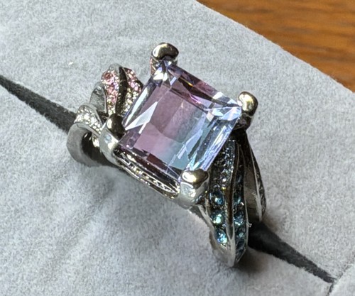 Watermelon tourmaline ring - ring,