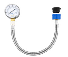 Mains Water Pressure Gauge 160psi 11bar Meter Tester Home Plumbing Flow Hose