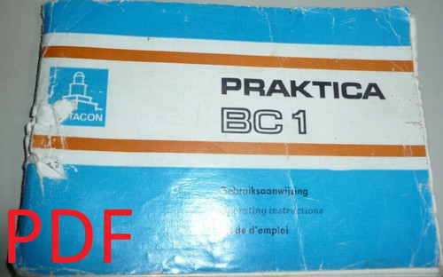 Instructions camera praktica - instructions,