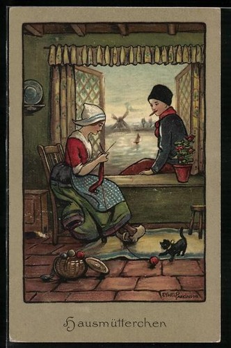 Artist postcard ethel - artist,