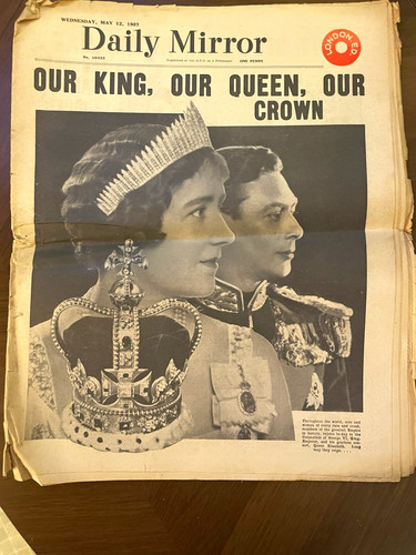 Vintage daily mirror newspaper - mirror,