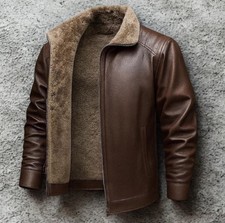 Mens Shearling Leather Jacket