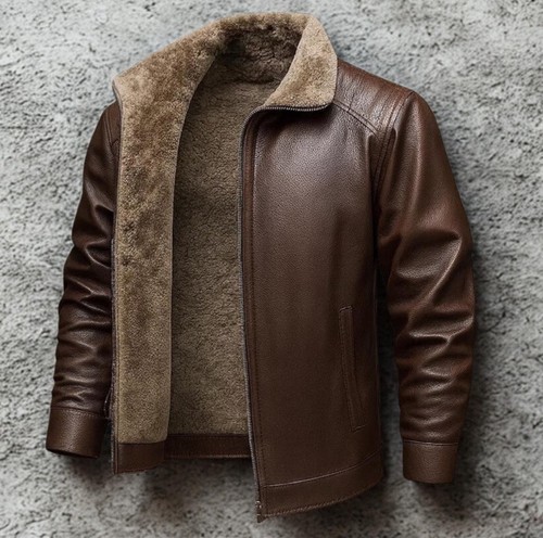 Mens shearling leather - mens, jacket