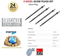 4x DIESEL GLOW PLUGS for