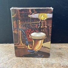 1970 Avon Wild Country Aftershave Calabash Pipe On Stand Full Bottle 90ml In Box