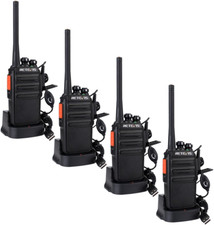 Rechargeable Long Range Walkie Talkies with Earpieces PMR446 16CH 2 Way Radios