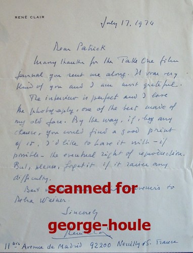 Rene clair signed - -,