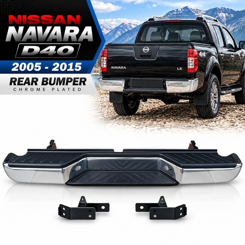 Rear chrome plated bumper with - chrome,