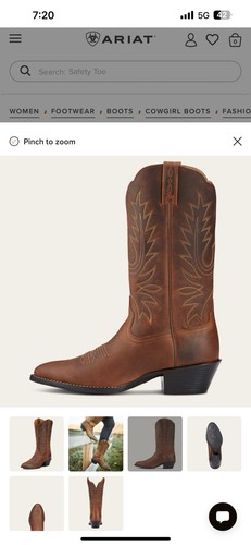 Womens ariat heritage - womens, toe