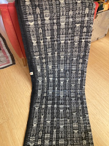 Guatemalan jaspe indigo - indigo, ikat