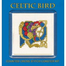Celtic Bird Coaster Counted