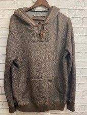 BILLABONG Mens  brown hooded fleece size L- CG F13