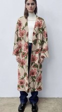 Zara open front coat with long