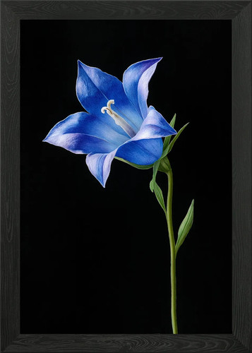 Bluebell flower black - bluebell, on