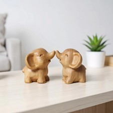 1x Wooden Mini Elephant