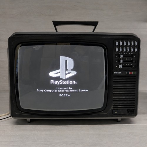 Vintage philips crt colour - philips,