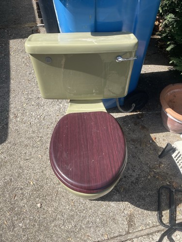 Avocado green cistern - wc, &