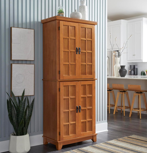 Tall wood pantry - pantry, storage