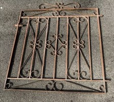 Antique Victorian Ornate Wrought Iron Gate