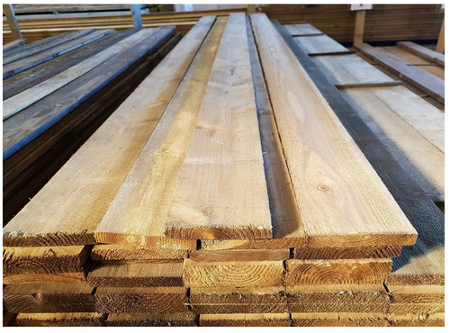 Wooden gravel board treated - board,
