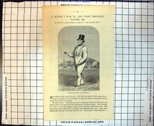 Original Old Antique Print