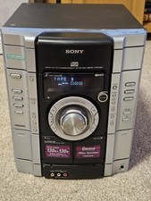 Sony HCD RG121 Mini System with 3 CD Changer, Radio & Double Cassette - Working