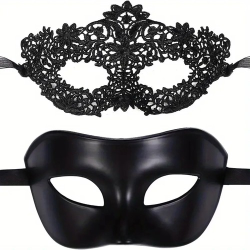 2pcs couples masquerade - 2pcs,