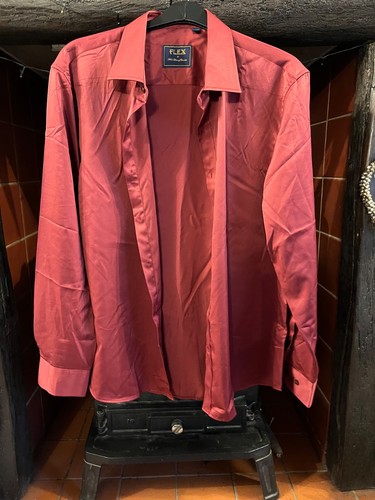 Flex mens shirt burgundy size - mens, shirt,