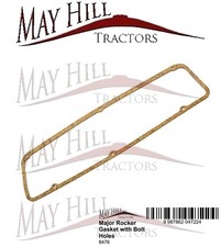 Fordson Major,Power & Super Major Tractor Rocker Cover Gasket - with Bolt Holes