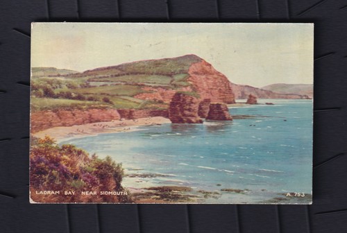 Printed postcard ladram bay - postcard,