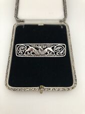 Art Deco A H Darby Alexander Ritchie Mythical Beasts Brooch Iona Sterling Silver