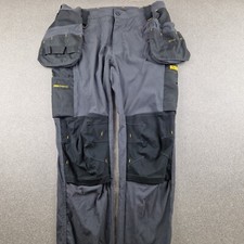 Dewalt Trousers Mens W36 L31 Black Pro Knee Protection Holster Tapered Fit Pants