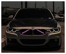 Pink Reflective V Bar Brace Stickers Covers Accessory for BMW M Power