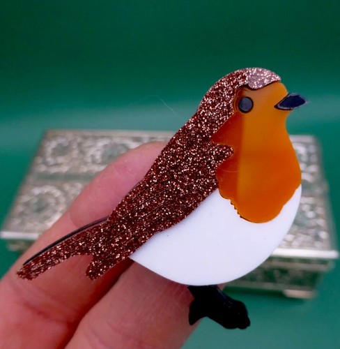 Vintage modern brooch - vintage, handmade
