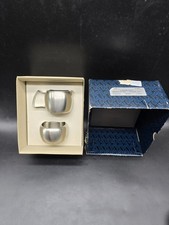 Vintage Old Hall Connaught Sugar Bowl Creamer  Set Boxed Stainless Steel