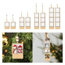 2 Pieces Blank Photo Frame Picture Holder Party Favor Small Compact Hanging