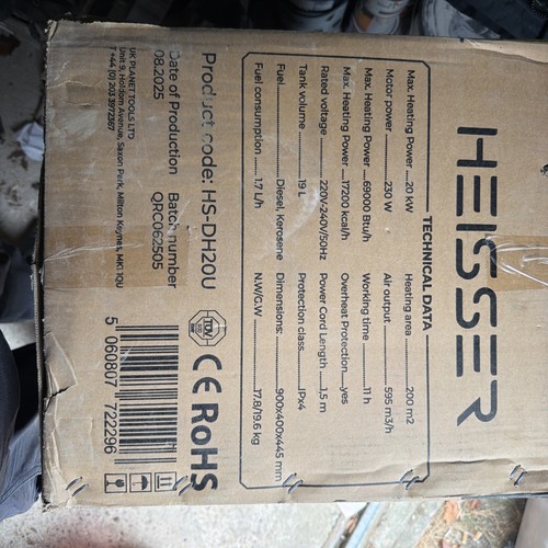 Heisser dh20u diesel space - hs-dh20u,