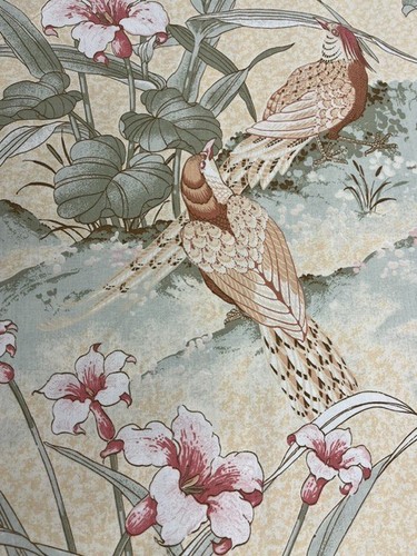 Bird botanics beige pink - botanics, blue