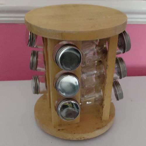 Spice rack with - rack, jars