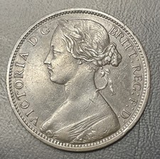 1863 Victoria Copper Penny coin