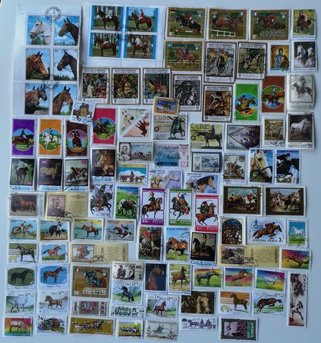 Horse stamps collection 100 - collection,