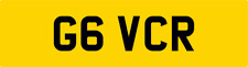RARE 1 DIGIT OLD 1989 PRIVATE CAR REG NUMBER PLATE G6 VCR NO HIDDEN FEES / VC VR