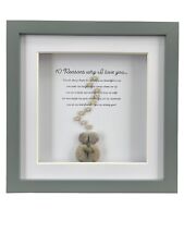Personalised Love Pebble Picture 10 Reasons I Love You, valentines, anniversary