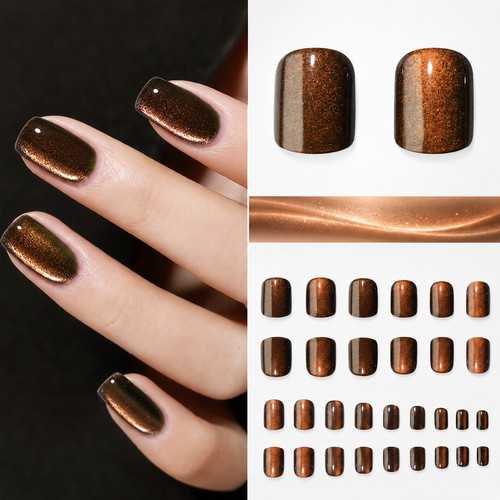 Press nails short square - on,