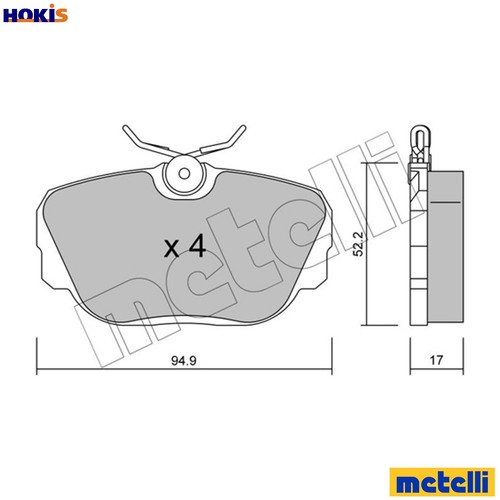 Brake pad set - brake,