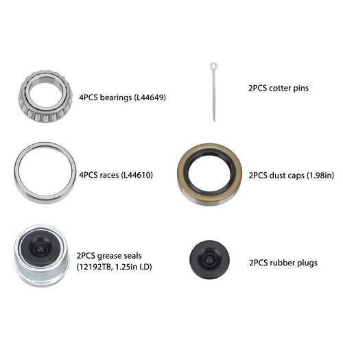 Sets boat trailer - 2, axle