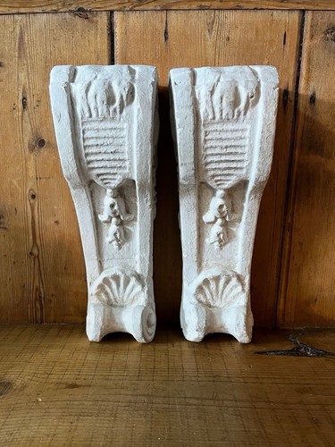 Pair decorative plaster - pair, of